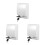 3Pcs White Plastic Waterproof Electrical Outlet Guard for Bathroom Use 7