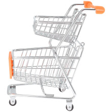 4Stk Mini Einkaufswagen Modell Orange Aufbewahrung Kinder Büro