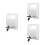 3Pcs White Plastic Waterproof Electrical Outlet Guard for Bathroom Use 8