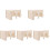5Pcs Wear-Resistant Wooden Hamster Hideouts with Exercise Platform 4