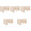5Pcs Wear-Resistant Wooden Hamster Hideouts with Exercise Platform 5