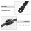 10Sets Black PVC Roller Skate Buckle Straps Replacement Fixing Straps 6