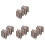 40Pcs Light Grey Wooden Chess Pieces for Board Games 4