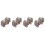 40Pcs Light Grey Wooden Chess Pieces for Board Games 6