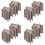 40Pcs Light Grey Wooden Chess Pieces for Board Games 7