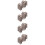 40Pcs Light Grey Wooden Chess Pieces for Board Games 10