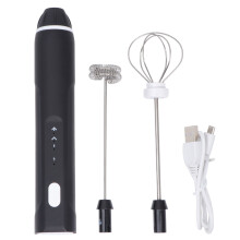 3Pièces Batteur Électrique Noir Ajustable Mini Usage Cuisine