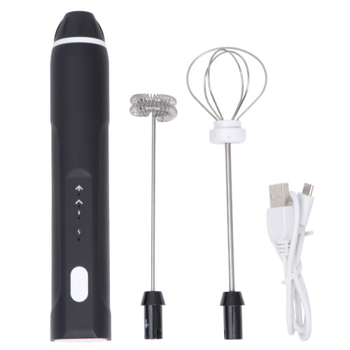 3Pièces Batteur Électrique Noir Ajustable Mini Usage Cuisine