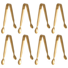 16Stk Eiswürfelzange Gold Leicht Küchen-Servierzange