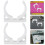 50Pcs White Plastic Quick Connect Water Filter Clips for Home Use 11