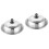 2Pcs Handled Stainless Steel Pot and Pan Lids Silver Kitchen Covers 6