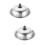 2Pcs Handled Stainless Steel Pot and Pan Lids Silver Kitchen Covers 9