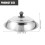 2Pcs Handled Stainless Steel Pot and Pan Lids Silver Kitchen Covers 10