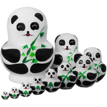 30Stk Russische Puppen Handbemalt Holz Kinder Deko Geschenk Kollektion