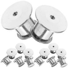 60Stk Sicherer Metall Pin Rückseiten Clip Verschluss Für Abzeichen