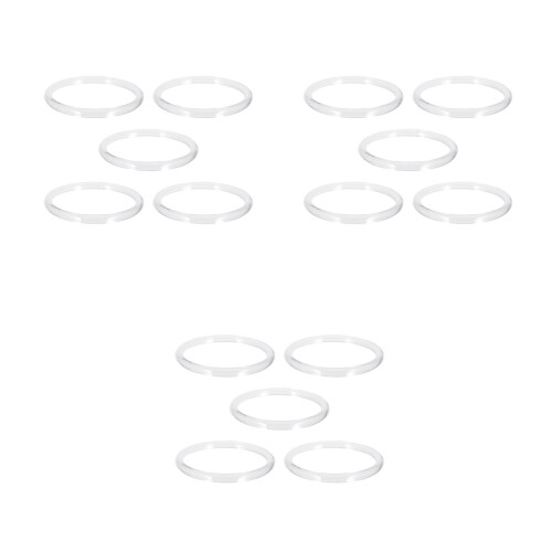 15Pcs Transparent Round Bag Handles Durable Replacement for Purse DIY 2