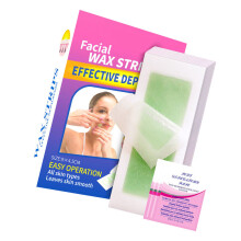 2Sets Groene Wax Strips Haarverwijdering Kit Voor Gezicht En Lichaam