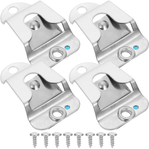 20Pcs Durable Silver Metal Cb Radio Microphone Holders for Headset Use