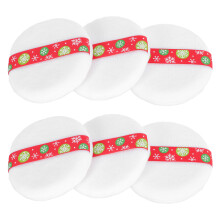 12Pcs Fluffy White Makeup Soft Powder Pads for Blush Foundation