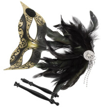 3Pcs Half Face Masks Handheld for Masquerade and Dance