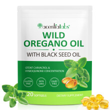 Oil of Oregano 6000mg 120 Softgels Capsules Black Seed Oil Immune Antioxidant UK
