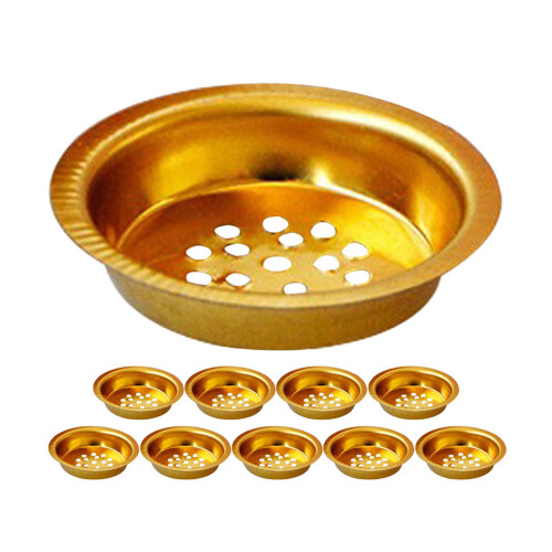 50Pcs Iron Charcoal Burner Tray with Middle Eastern Style for Home