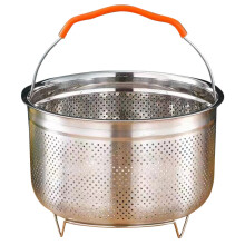 3Pcs Stainless Steel Steamer Basket for Rice Cooker and Home Use