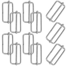 40Stk Strap Slider Metall Schnallen Silber Für Taschen Und Reisebedarf