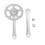 3Ensembles Plateau Unique Argent Kit Alliage Aluminium 1