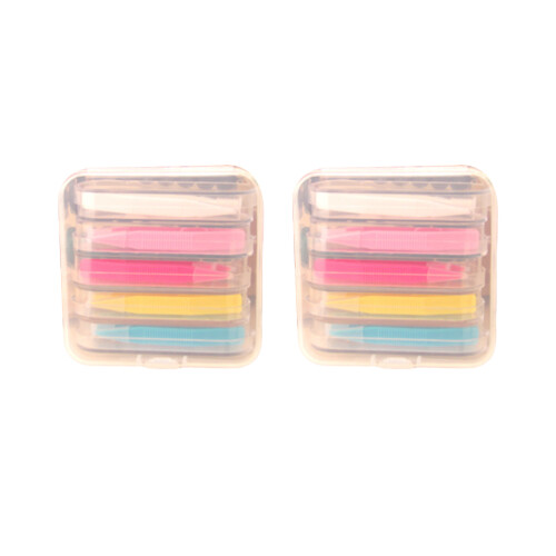 6 Farbige Linsenclips & Sicher