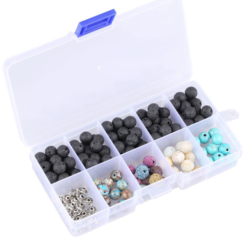 320Pièces Ensemble Perles Colorées En Pierre Accessoires Pour DIY