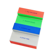 24Pcs Assorted Color Nail Sanding Files Sponge Buffers for Nail Care