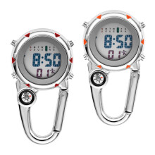 10Pcs Lightweight Climbing Buckle Watch with Glow-in- Clip