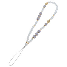 5Pcs Lightweight Grey Phone Hanging Beads Chain Wrist Strap for Phones