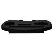 2Pcs Durable Plastic Outdoor Chair Tray with Cup Holder for Picnic Use