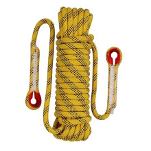 12mm Säkerhets-Livsrep Klätter-Rep Static Rock Bergsbestigningsrep Utomhus Survival Escape Car Rescue Gul 20M