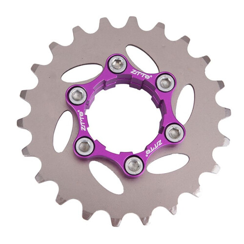 ZTTO Bicycle Flywheel Single Speed Gear 22T Single Gear Fixed Bicycle Sprocket 1