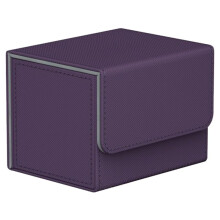 100+ Trading Card Deck Box Gathering Card Toy W/ Magnetic Closure Game Cards Storage Game Card Case Protector Purpler
