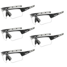 5pcs Outdoor Windproof and Dustproof Sports Glasses Cycling Sunglasses Unisex Fashion Colored Sunglasses J