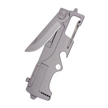 Stainless Steel Multifunctional Knife Wrench Keychain Pendant Bottle Opener EDC Small Tool for Express Delivery