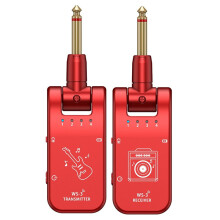 Wireless Guitar System Transmitter Receiver 4 Channel 800MHz-900MHz 6.35mm Audio Plug for Electric Music Instrument