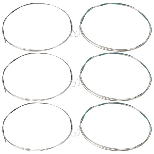 12Paires Ensemble Cordes Acier Erhu Argenté Réponse Rapide Durable