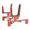 2Pièces Support Violin Durable Rouge ABS, Portable Et Pratique 1