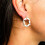 Teal Green - Vintage Glass - Loop - Earrings 6