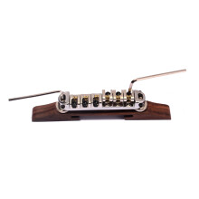 3St Silver Bridge Tailpiece Met Verstelbare Roller Saddles Voor Gitaar