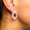 Teal Green - Vintage Glass - Loop - Earrings 9