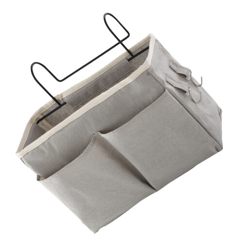 2St Dormitory Bed Organizer Met Lichtgrijs Canvas En Groot Capaciteit