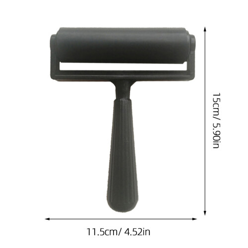 5St Rubber Rollers Printen Zwart Comfortabele Handgrepen