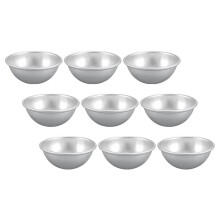 18Pcs Mini Pie Pans Aluminum Baking Accessories Silver Durable Molds