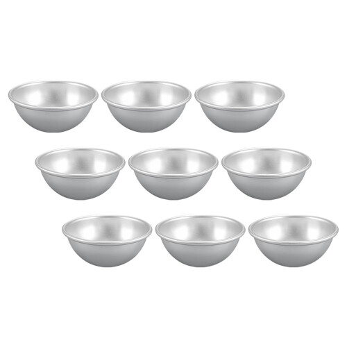 18Pcs Mini Pie Pans Aluminum Baking Accessories Silver Durable Molds